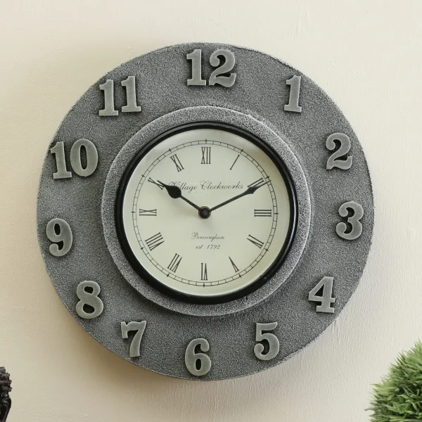 MDF Carved Round Wall Clock By Craft Tree