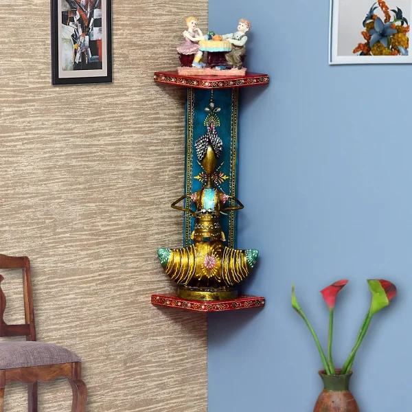 MDF 16 x 6 Inch Handpainted Wall Shelf by Craft Tree