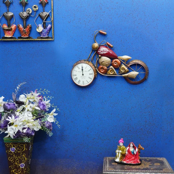 Purple Metal Wall Clock by Craft Tree