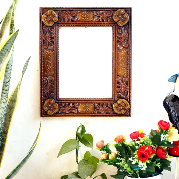 Craft Tree MDF Handcarving Copper Colour Wall Hanging Frame