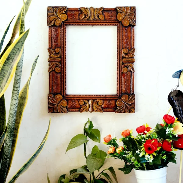 Craft Tree MDF Handcarving Copper Colour Wall Hanging Frame