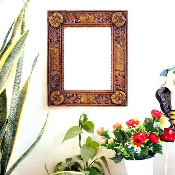 Craft Tree MDF Handcarving Copper Colour Wall Hanging Frame