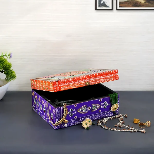 Multicolour MDF Handpainted Trinket Box by Craft Tree