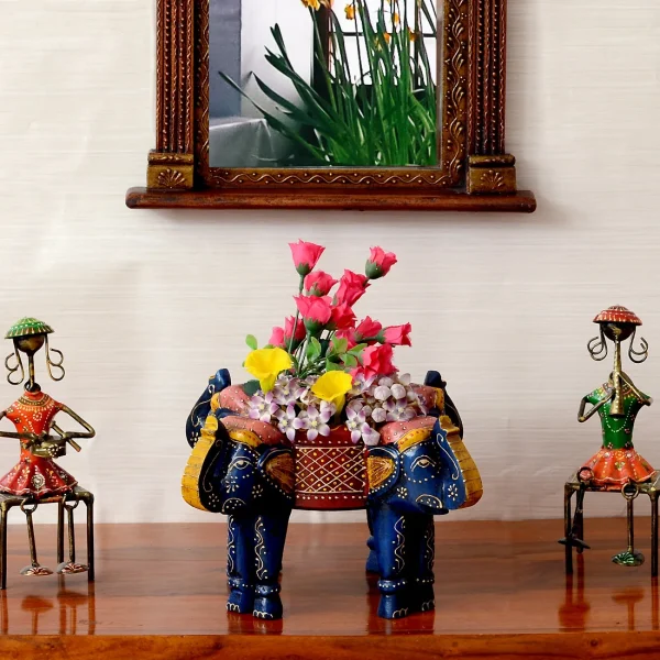 Craft Tree Wooden Elephant Flower Pot Stand